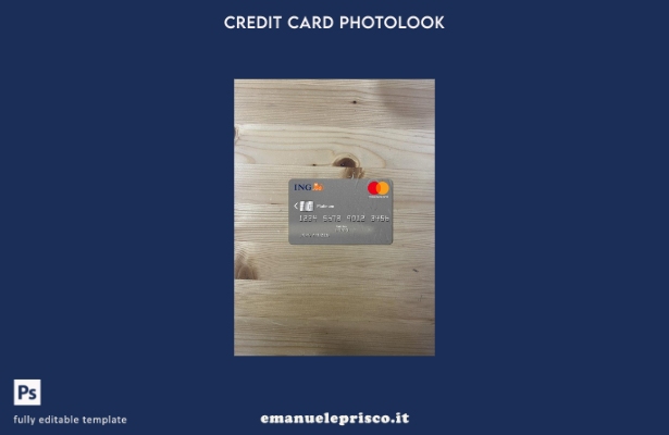 modello frontale photolook platino mastercard olandese stile verificato